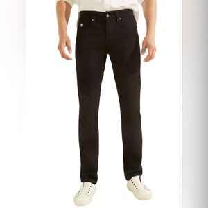 Guess Lincoln Black Slim Straight Jeans